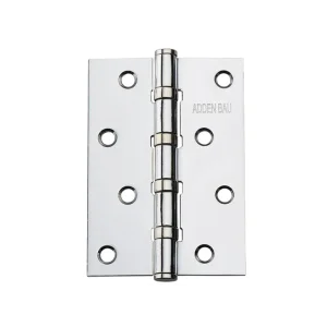 Петля дверная с четырьмя подшипниками ADDEN BAU 100X70X2.5 4BB блестящий(полированный) хром Петля дверная с четырьмя подшипниками ADDEN BAU 100X70X2.5 4BB блестящий(полированный) хром