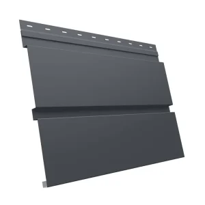 М/сайдинг Квадро брус (GL) Полиэстер RAL7024 (мокрый асфальт) толщина 0,45мм, размер 0,34*5 м.п. (в пленке)