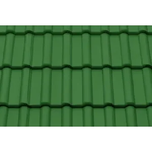 Черепица цельная BRAAS Франкфуртская, 420х330 мм, зеленая Черепица цельная BRAAS Франкфуртская, 420х330 мм, зеленая