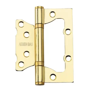 Петля дверная с двумя подшипниками ADDEN BAU "БАБОЧКА" 100X75X2.5 BUT матовое золото