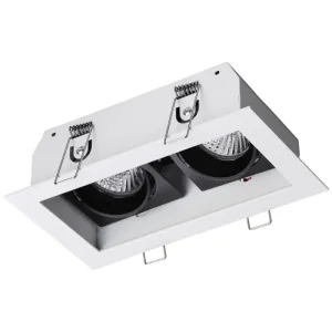 Светильник точечный Сонекс 370713 SPOT NT20 227 белый/черный IP20 GU10 2*50W 220V GES Светильник точечный Сонекс 370713 SPOT NT20 227 белый/черный IP20 GU10 2*50W 220V GES
