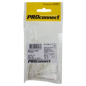 Дюбель-хомут 11-18 для круглого кабеля бел. (уп.10шт) PROCONNECT 07-4502-2-9* Дюбель-хомут 11-18 для круглого кабеля бел. (уп.10шт) PROCONNECT 07-4502-2-9*