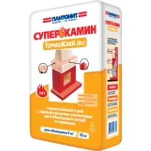 Клей термостойкий ПЛИТОНИТ СУПЕРКАМИН Термоклей 25 кг (до +150°С)