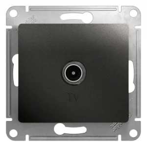 Механизм розетки TV Glossa 1DB оконечной антрацит Systeme Electric GSL000791 Механизм розетки TV Glossa 1DB оконечной антрацит Systeme Electric GSL000791