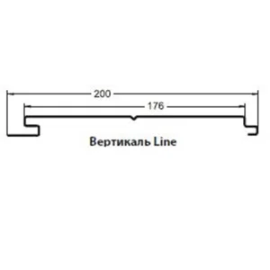 М/Сайдинг Сатин RAL **, М-2 - ЛАЙН толщина 0.5мм, размер 0,2*м2