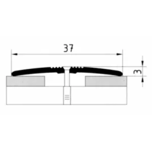 Порог АПС 003 1800 мм одноуровневый (19 венге)