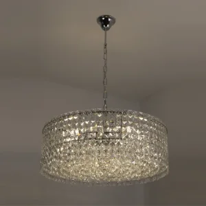 Люстра DIONA 8хЕ14-900x300х1210-CHROME/CRYSTAL-220-IP20