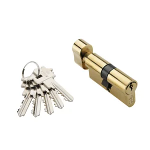 Цилиндр ADDEN BAU 60мм 5 ключей CYL 5-60 KNOB золото