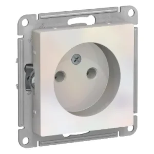 Механизм розетки одноместный СП AtlasDesign 16А IP20 без заземл. жемчуж. ATN000441 Systeme Electric