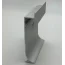 Плинтус с подсветкой алюминиевый ZL 68 серебро матовое 68*12,6*3000