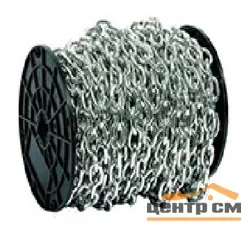 Цепь сварная короткозвенная оцинкованная DIN 766 D3 мм ( катушка 60м )
