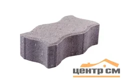 Плитка тротуарная Волна серая 225*112,5*70 мм (0,025 кв.м.) РЕСУРС