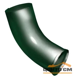 Колено стока GL 90мм RAL 6005