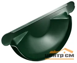 Заглушка торцевая универсальная GL, 125мм RAL 6005