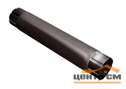Труба круглая соединит.GL, 100мм, 1м RAL 8017