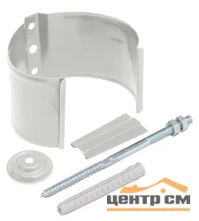 Кронштейн трубы на кирпич GL 100мм RAL 9003