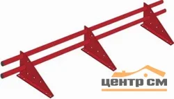 Снегозадержатель трубчатый Optima на 3-х опорах PE, L=3 м RAL 5005 (сигнально-синий)