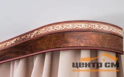 Карниз Галант NEO "Флора" с поворотами 2,8 корень ореха, 3-х рядный