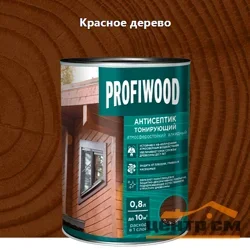 Антисептик EMPILS PROFIWOOD тонирующий "2 в 1" алкидный красное дерево 8 кг (9,3л)