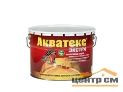 Основа алкидная Акватекс ЭКСТРА (бесцветный) 9л двойная УФ-защита, воск, масло, нанесение на олифу