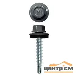 Саморез кровельный 4,8x29 сверло №1 (мокрый асфальт) RAL 7024 (уп 250шт) DAXMER