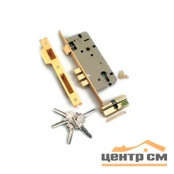 Замок врезной с защелкой ключ-ключ ARCHIE L01-45-70 B латунь