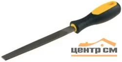 Напильник плоский 200мм, № 2, STAYER, с двухкомпонентной рукояткой