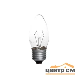 Лампа накаливания 60Вт E27 230В Свеча прозрачная(ДС) ЭРА