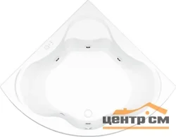 Ванна AQUATEK "Галатея" 135х135 с гидромассажем (пн с фронт.экраном),с каркасом