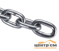 Цепь сварная короткозвенная оцинкованная DIN 766 D4 мм ( катушка 30м )