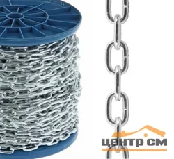 Цепь сварная короткозвенная оцинкованная DIN 766 D12 мм ( катушка 10м )