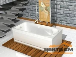 Ванна AQUATEK "Леда" 170х80 без гидромассажа (с фронт.экраном), с каркасом и сифоном