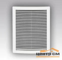 Решетка вентиляционная вытяжная наклонная цилиндрическая с сеткой, без рамки АБС 150х150, ЭРА