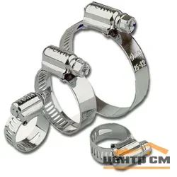 Хомут стальной червячный 140-160, ЭРА