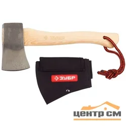 Топор кованый 1000г, ЗУБР, с деревянной рукояткой