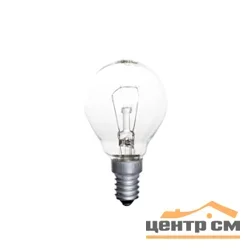 Лампа накаливания 40Вт E14 230В Шарик прозрачный(ДШ) Россия ЭРА