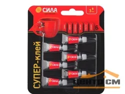 Супер-клей СИЛА сверхпрочный 1г х 6шт BL-6