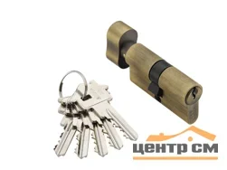 Цилиндр ADDEN BAU 60мм 5 ключей ADDEN BAU CYL 5-60 KNOB бронза