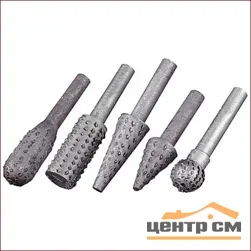 Набор бор-фрез металлических для дрели, 5шт STAYER