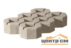 Плита газонная серая 600*400*100 мм (0,24 кв.м.) полный прокрас, серый цемент СИЯН