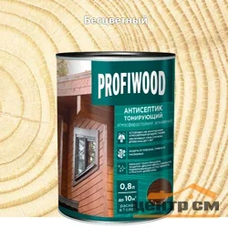 Антисептик EMPILS PROFIWOOD тонирующий "2 в 1" алкидный беcцветный 2,1 кг (2,5л)
