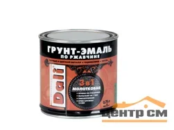 Грунт-эмаль по ржавчине с молотковым эффектом 3 в 1 DALI серебристая 0,75л