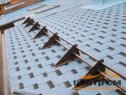 Снегозадержатель трубчатый D 25MF Русь под фальц PE, L=3 м RAL 7004 (сигнально-серый)