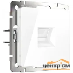 Розетка компьютерная 1-местная СП Werkel Ethernet, белая, WL01-RJ-45, W1181001