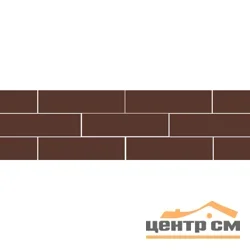 Клинкер Paradyz Натурал коричневая плитка фасадная гладкая 24,5*6,58*0,74