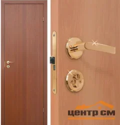 Дверь OLOVI Финка итальянский орех ГОСТ без четверти, глухая 90 (Г-образная коробка 2,5шт, замок ШЛОСС 2014, петли-бабочка, цвет олива)