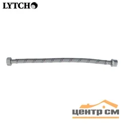 Подводка гибкая для воды 1/2" вн-нар 80 см, стальная оплетка (Lytcho)