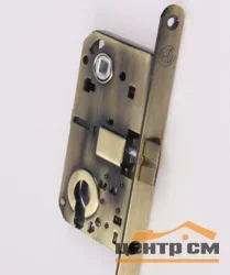 Замок дверной под цилиндр HANDLE DESIGN 8000С BR бронза