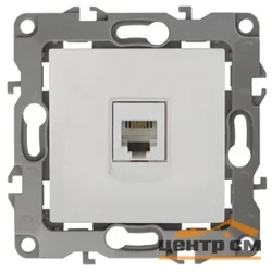 Розетка телефонная СП Эра12, слоновая кость (RJ11), арт. 12-3105-02