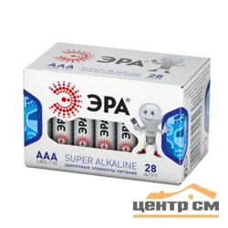 Элемент питания LR03(ААА) алкалиновый (уп. бокс 28шт) ЭРА